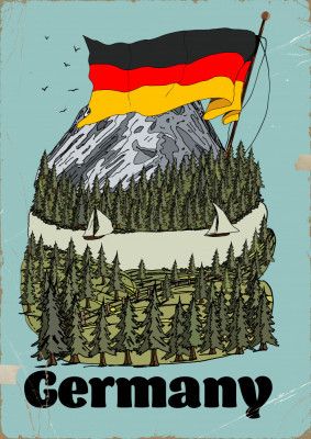 Germany Vintage Travel Poster