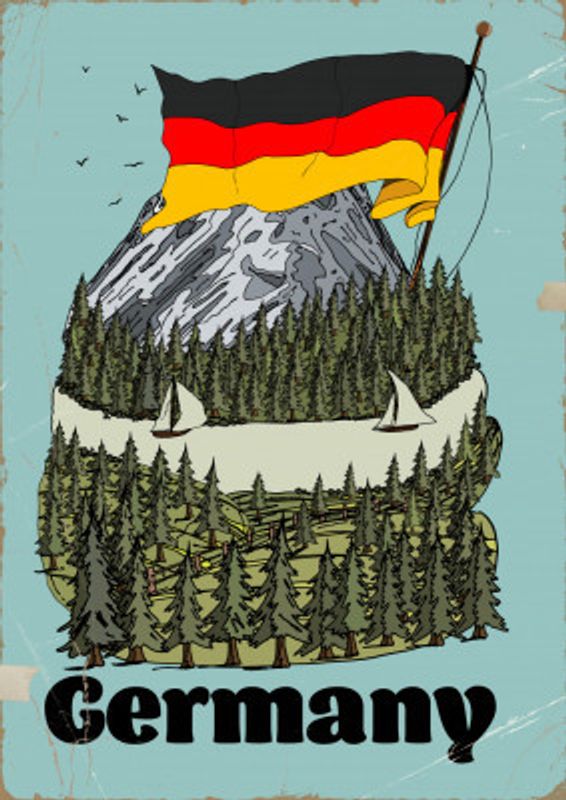 Germany Vintage Travel Poster
