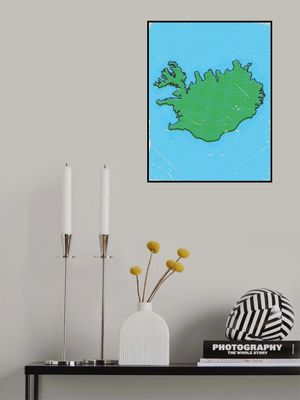 Iceland Pop Art Map