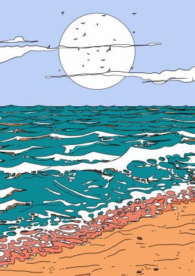 Ocean Serenity Scene