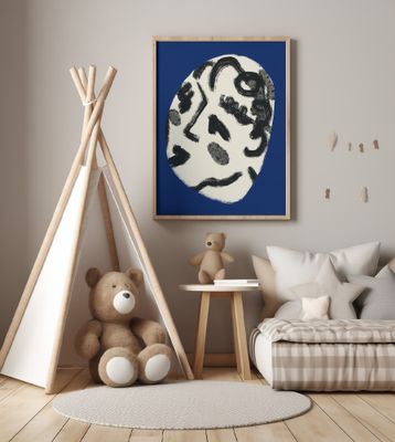 Lady Portrait In Blue