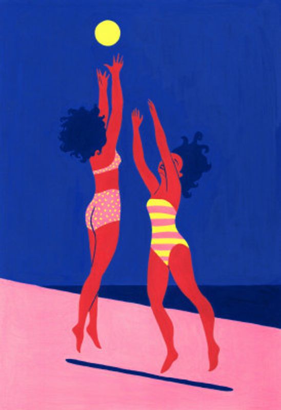 Playing On the Beach