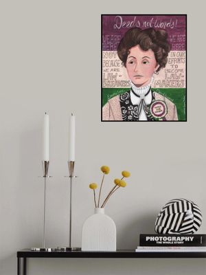 Portrait of a woman, Emmeline Pankhurst
