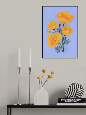 Bouquet of orange California poppies