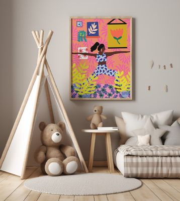 Yoga Warrior Position