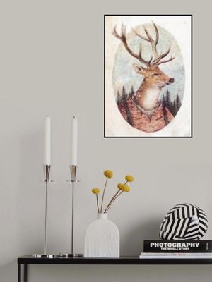 Deer In A Rustic Outfit