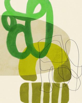 Painted Lines Green Tan 2 Kopie