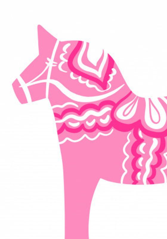 Pink Dala Silhouette