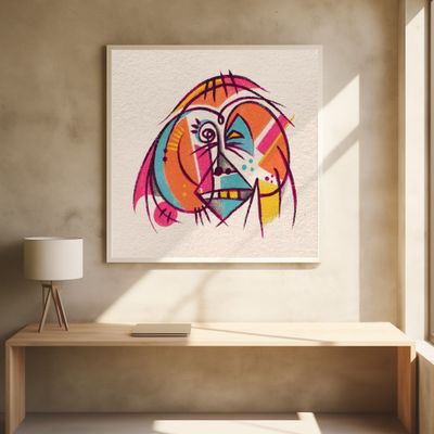 Abstract Faces   Orangutan