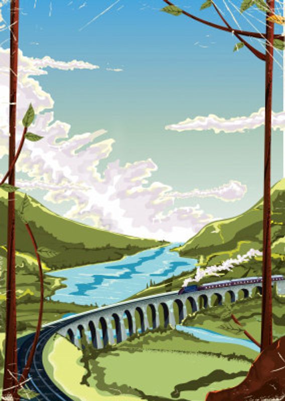 Scottish Train Poster