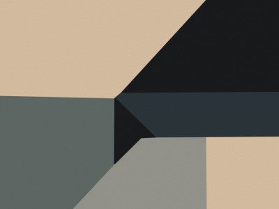 Minimal Muted Color Geometrical Nordic Art