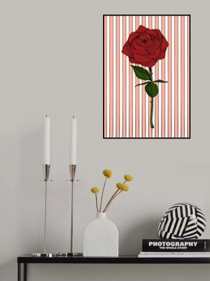 Red Roses And Lush Green Leaves