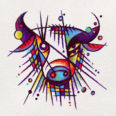 Abstract Faces   Bison