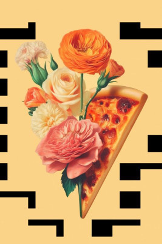 Pizza and Flowers