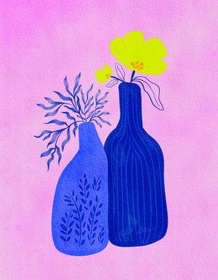 Vibrant still life florals