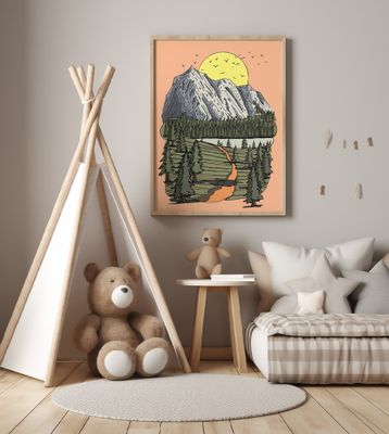 Sunlit Mountain View