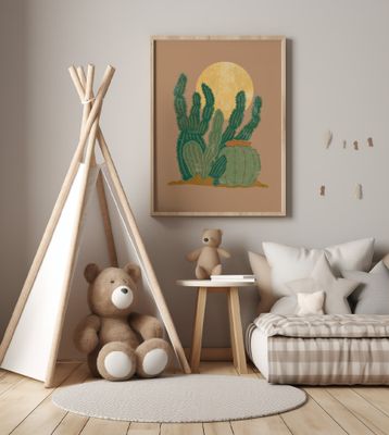 Modern Americana Cactus