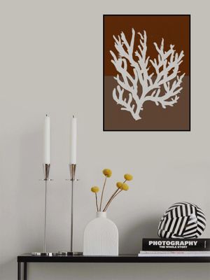 White Coral Silhouette
