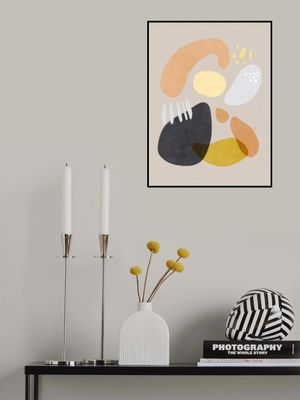 Organic Bold Shapes Brown Orange