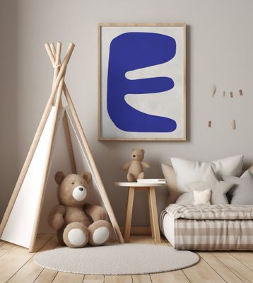 Blue and white art 5