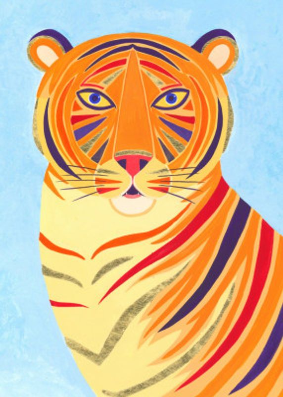 Vivid Tiger Gaze