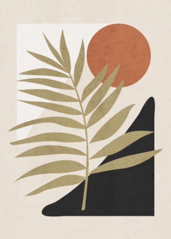 Tropical Leaf  Abstract Art