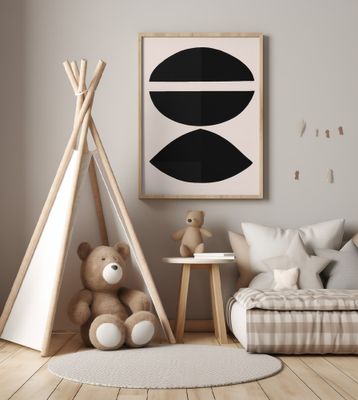 Black Geometric Shapes