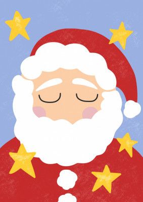 Santa Claus with Stars
