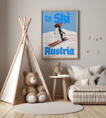 Ski Austria Vintage poster