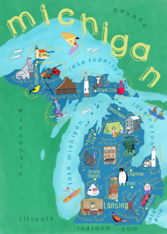 Michigan Travel Map