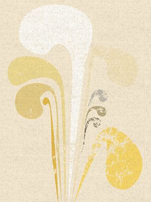 Abstract Paper Cut Composition Butter Yellow 3