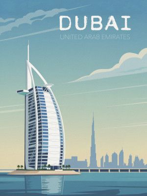 Dubai Travel Poster