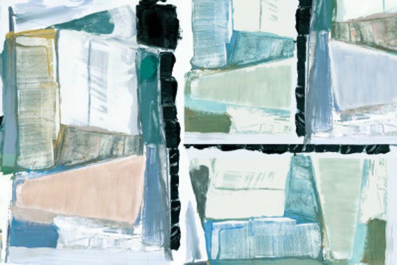 Constructed Abstraction Blue