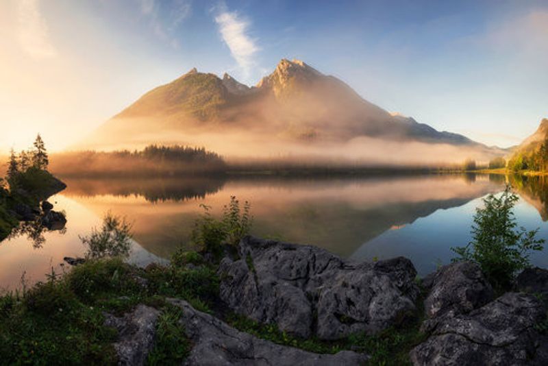 Golden Summer Morning in the Alps