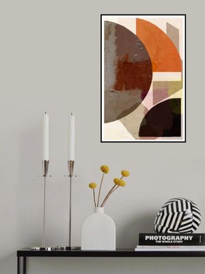 Bold Geometric Shapes And Earthy Tones