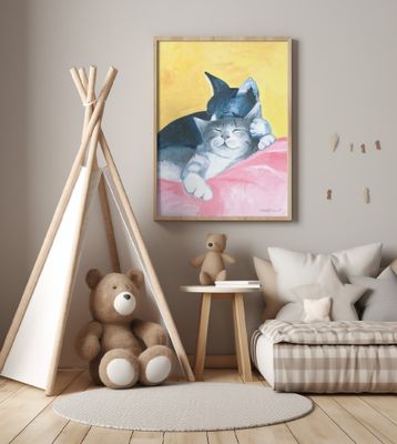 Siesta Cats Abstract