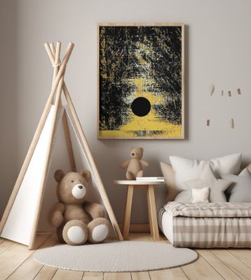 Abstract Artwork With Geometric Composition