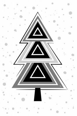 Geometric Grey Tree