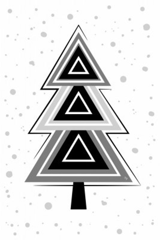 Geometric Grey Tree