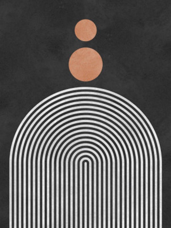 Circles on black background 4