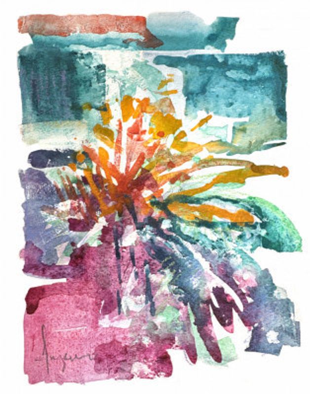 Orchid Passion Watercolor