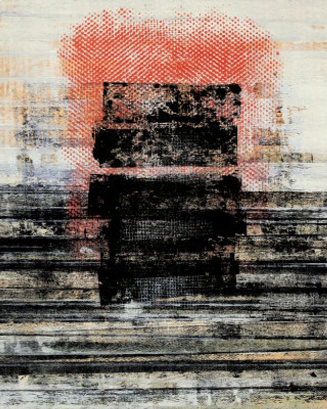 Bold Black Geometric Layers