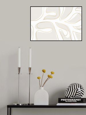 Abstract Twig White and Gold