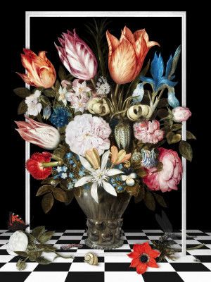 Flowers In a Glass Vase-the Remix