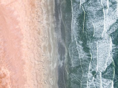 Pink and blue coastal