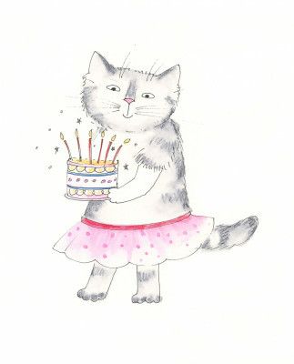 Cake Kitty Celebration