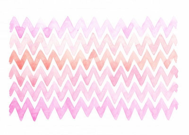 Pink and Peach Chevron Zigzag Design