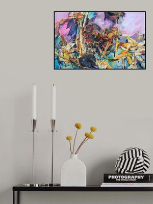 Ripe sunflowers and corn