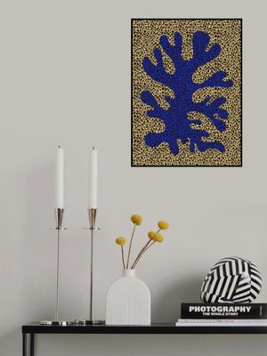Blue and Yellow Coral pattern