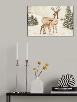 Deer Wearing Cozy Hats